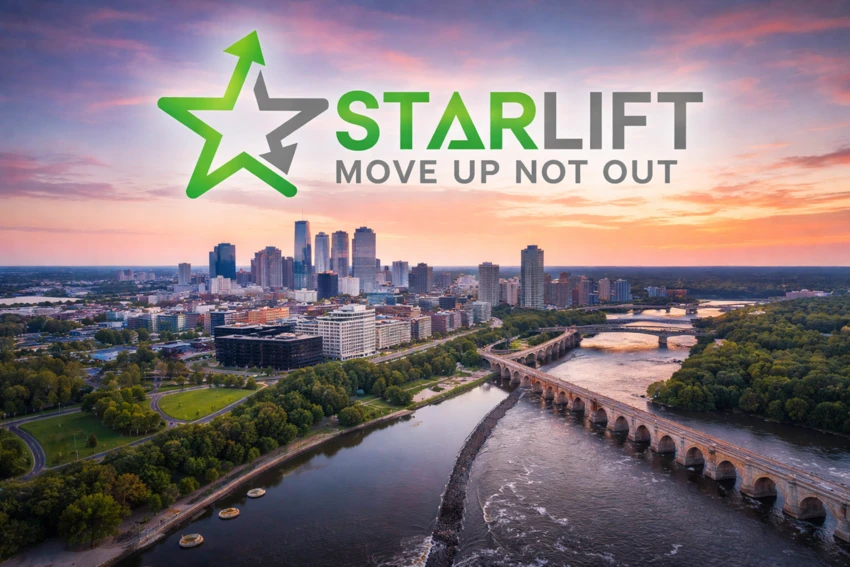 stair-lift-installation-minneapolis-skyline Star Lift stair lift installation services in Minneapolis skyline background